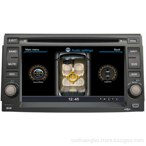 Ouchuangbo Auto DVD Multimedia Kit for Hyundai Azera 2011 S100 Platform 3G wifi Bluetooth